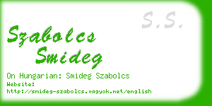 szabolcs smideg business card
